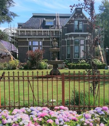 Oud roestlook fontein leeuwenkoppen - Afbeelding 4
