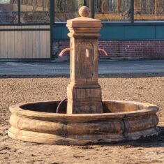 Fontein 78  rand 115 oud roest look